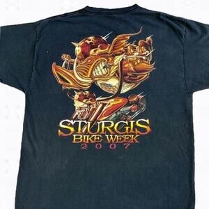 2007 Sturgis North Dakota Motorcycle Bike Week Graphic Tshirt